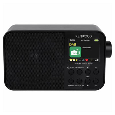 Kenwood DAB+ Portable Radio - Black | CRM30DABB from Kenwood - DID Electrical