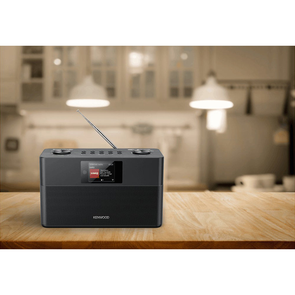 Kenwood FM-RDS/DAB+ Compact Smart Radio - Black | CRST100SB from Kenwood - DID Electrical