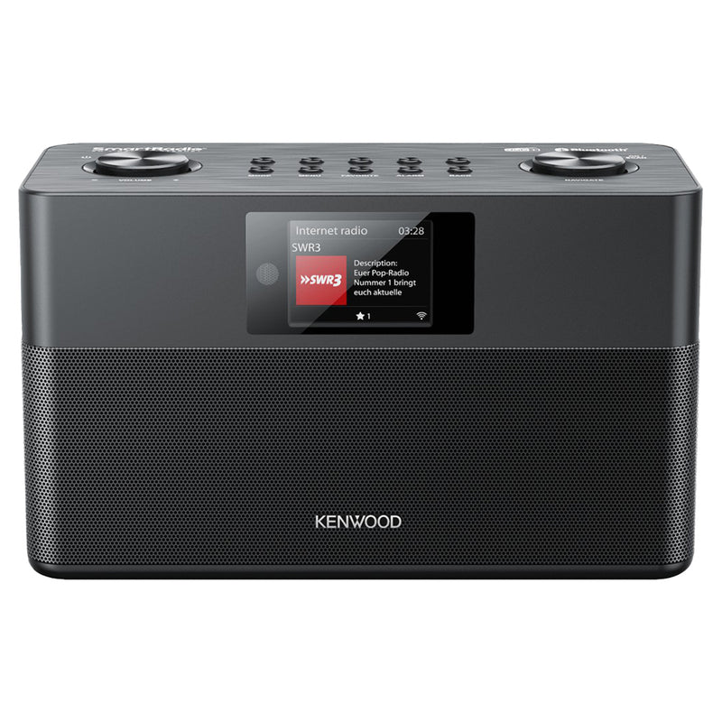 Kenwood FM-RDS/DAB+ Compact Smart Radio - Black | CRST100SB from Kenwood - DID Electrical