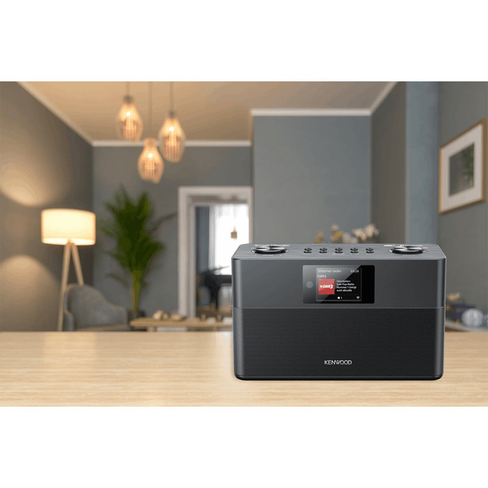 Kenwood FM-RDS/DAB+ Compact Smart Radio - Black | CRST100SB from Kenwood - DID Electrical
