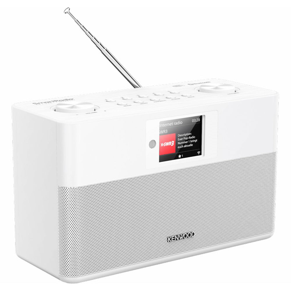 Kenwood FM-RDS / DAB+ Compact Smart Radio - White | CRST100SS from Kenwood - DID Electrical