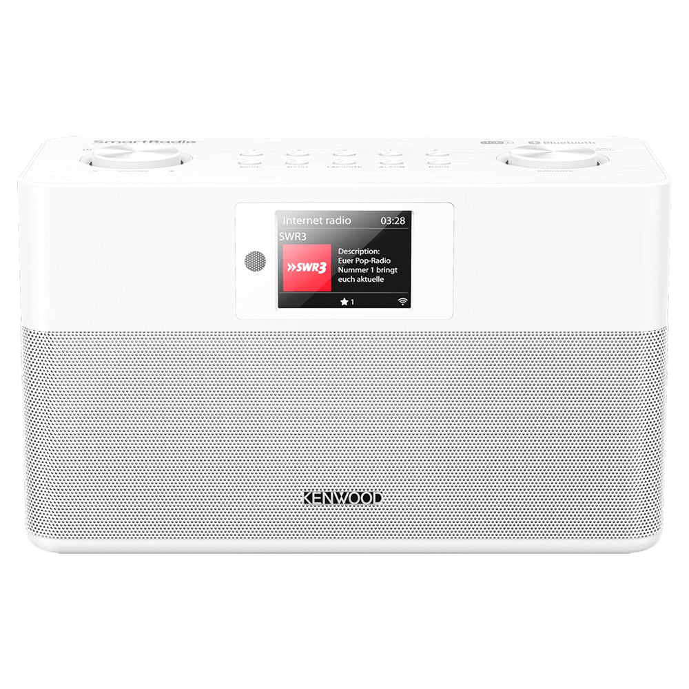 Kenwood FM-RDS / DAB+ Compact Smart Radio - White | CRST100SS from Kenwood - DID Electrical