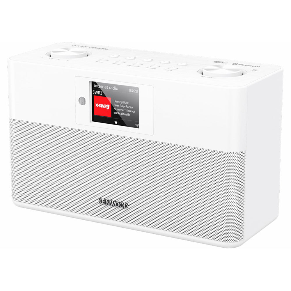 Kenwood FM-RDS / DAB+ Compact Smart Radio - White | CRST100SS from Kenwood - DID Electrical