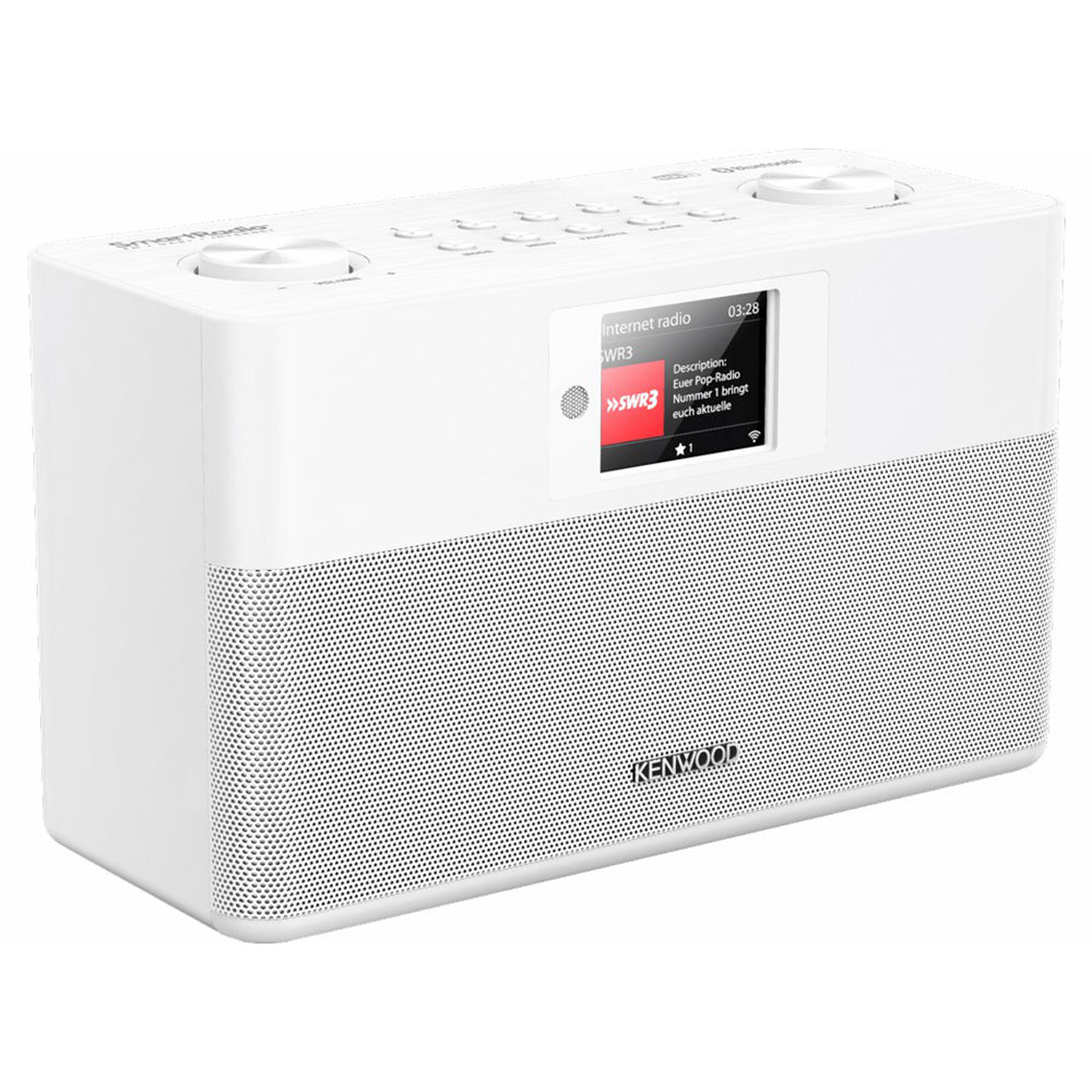 Kenwood FM-RDS / DAB+ Compact Smart Radio - White | CRST100SS from Kenwood - DID Electrical