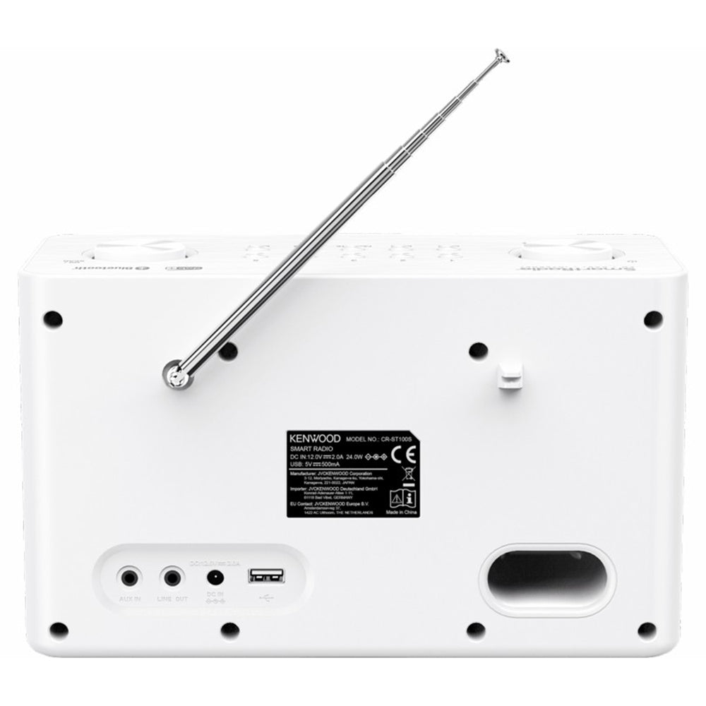 Kenwood FM-RDS / DAB+ Compact Smart Radio - White | CRST100SS from Kenwood - DID Electrical