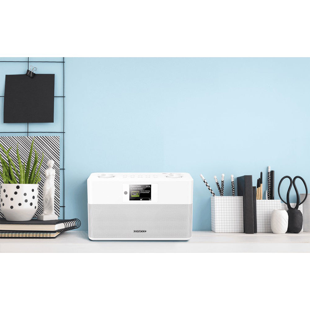Kenwood DAB+ FM-RDS Compact Stereo Radio - White | CRST80DABW from Kenwood - DID Electrical