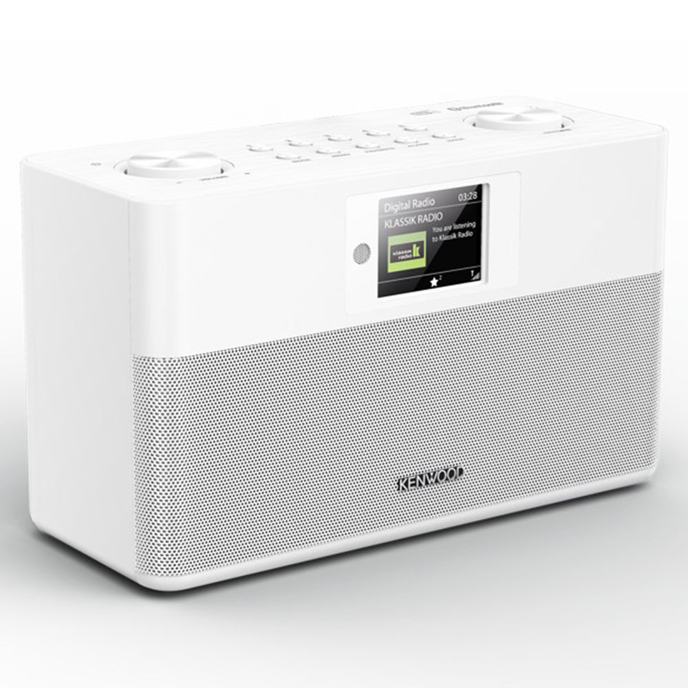 Kenwood DAB+ FM-RDS Compact Stereo Radio - White | CRST80DABW from Kenwood - DID Electrical