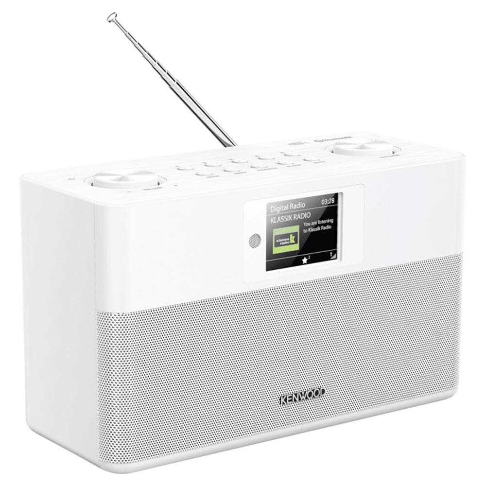 Kenwood DAB+ FM-RDS Compact Stereo Radio - White | CRST80DABW from Kenwood - DID Electrical