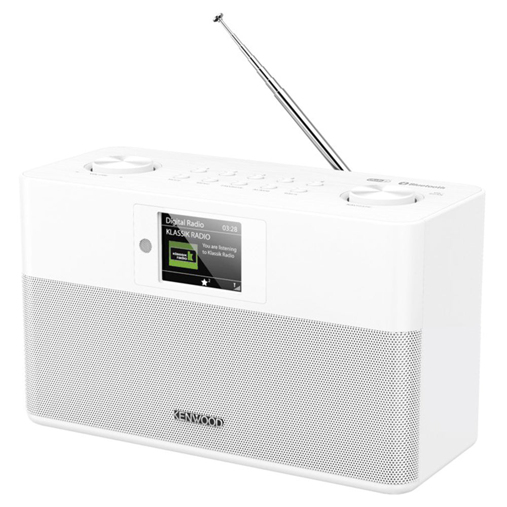 Kenwood DAB+ FM-RDS Compact Stereo Radio - White | CRST80DABW from Kenwood - DID Electrical