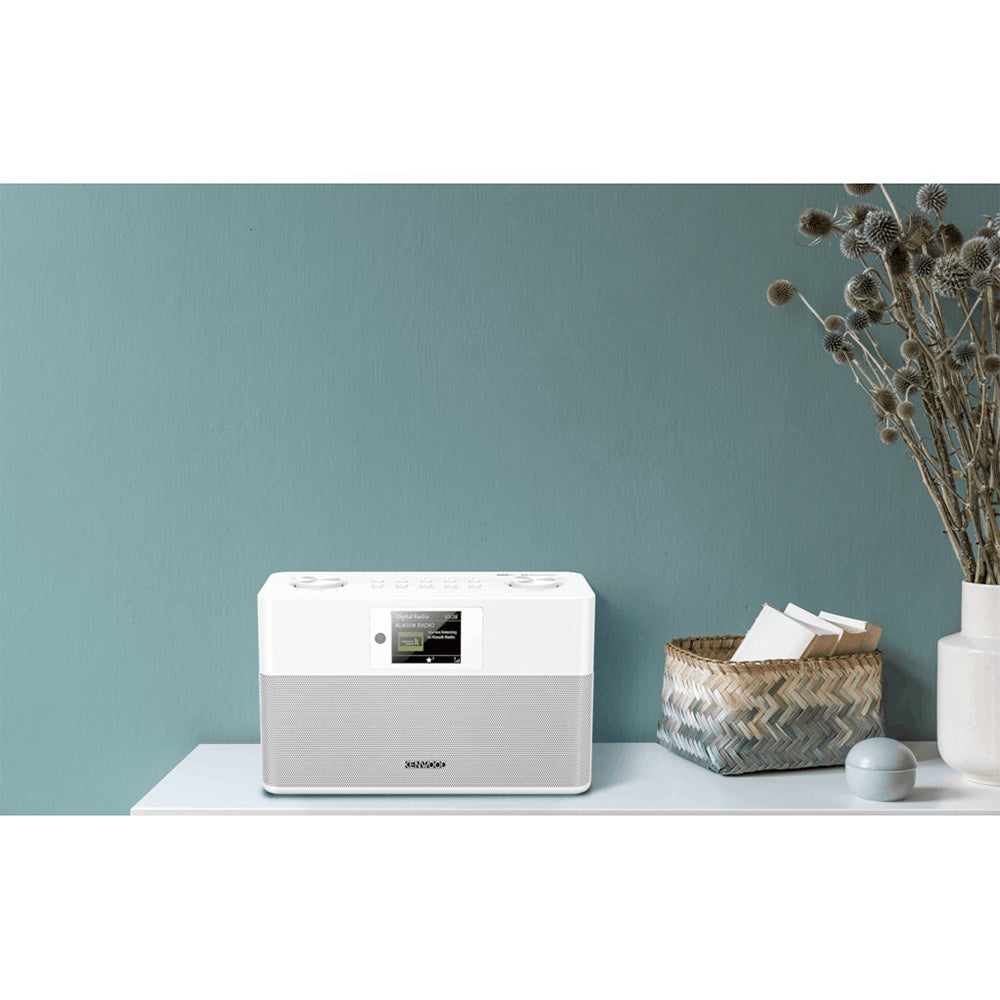Kenwood DAB+ FM-RDS Compact Stereo Radio - White | CRST80DABW from Kenwood - DID Electrical