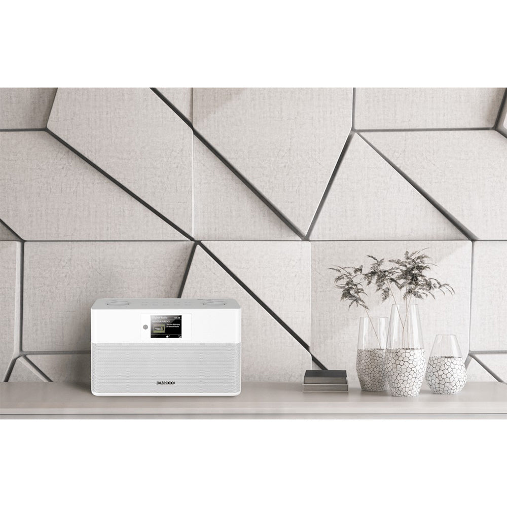 Kenwood DAB+ FM-RDS Compact Stereo Radio - White | CRST80DABW from Kenwood - DID Electrical