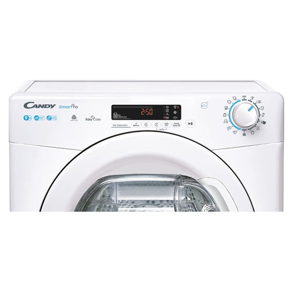 Candy Smart Pro 9KG Freestanding Heat Pump Tumble Dryer - White | CSOE H9A2DE-80 from Candy - DID Electrical
