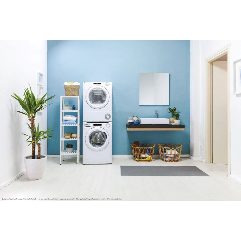 Candy Smart Pro 9KG Freestanding Heat Pump Tumble Dryer - White | CSOE H9A2DE-80 from Candy - DID Electrical