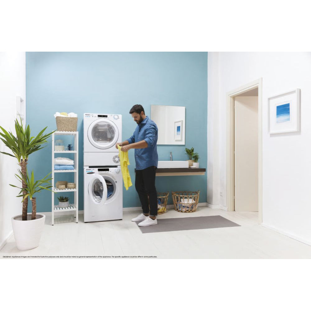 Candy Smart Pro 9KG Freestanding Heat Pump Tumble Dryer - White | CSOE H9A2DE-80 from Candy - DID Electrical