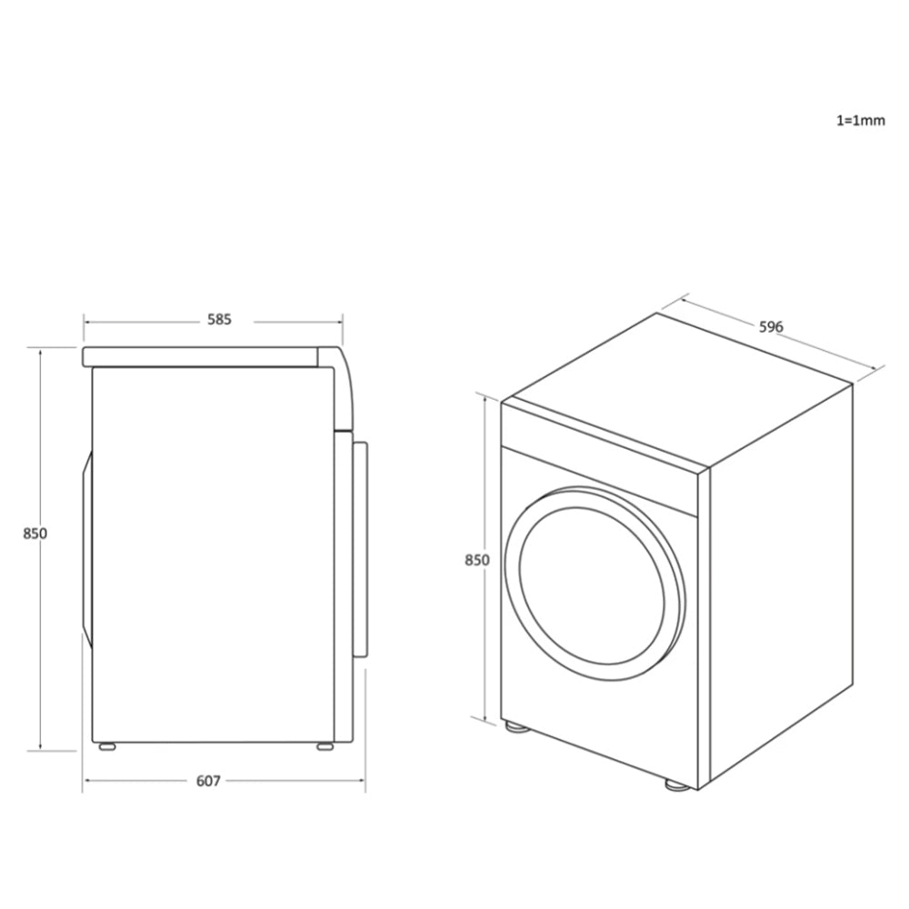 Candy Smart Pro 9KG Freestanding Heat Pump Tumble Dryer - White | CSOE H9A2DE-80 from Candy - DID Electrical