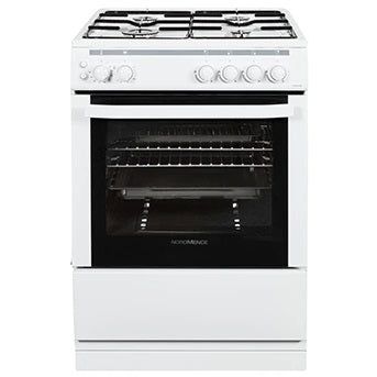NorMende 60CM Freestanding Gas Cooker - White | CTG62LPGWH from NordMende - DID Electrical