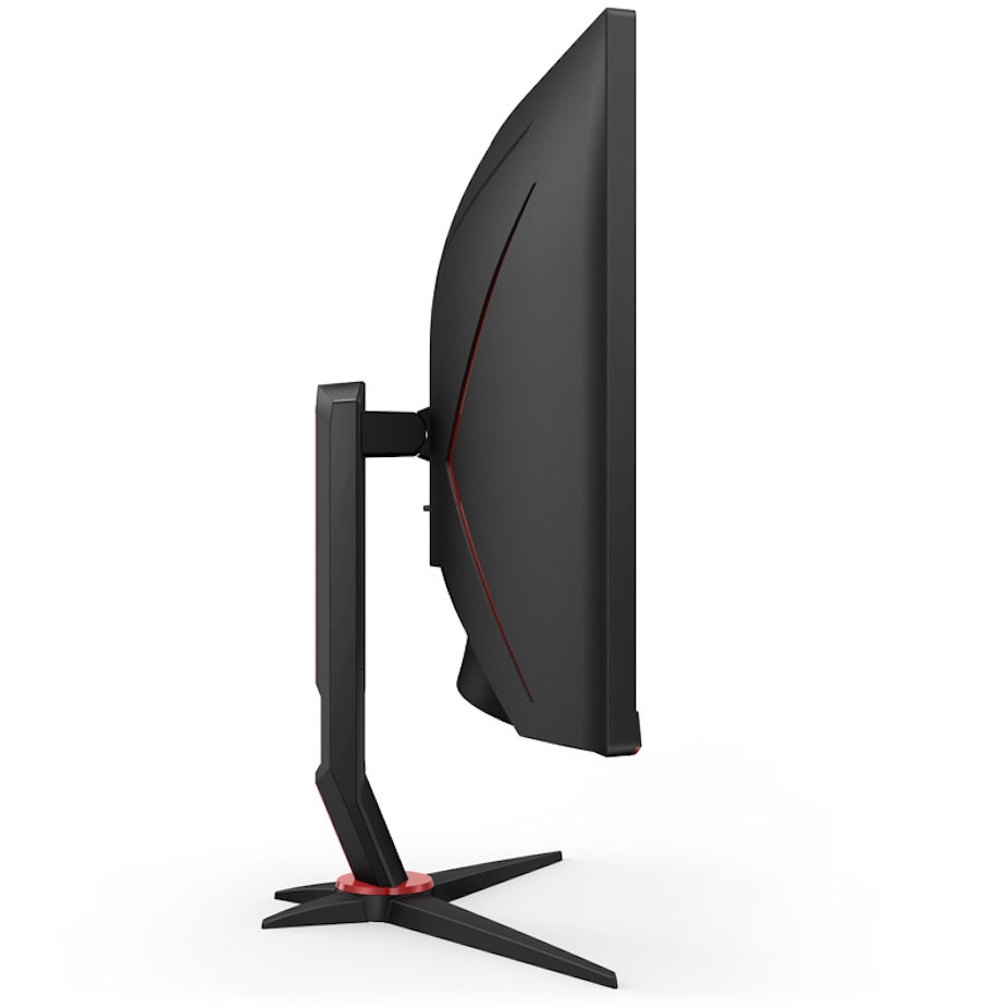 AOC 34&quot; 180HZ Curved Ultrawide Gaming Monitor - Black &amp; Red | CU34G2XP/BK from AOC - DID Electrical