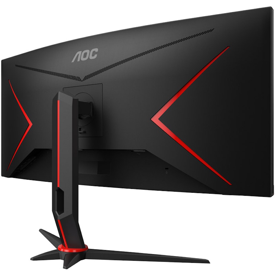 AOC 34&quot; 180HZ Curved Ultrawide Gaming Monitor - Black &amp; Red | CU34G2XP/BK from AOC - DID Electrical