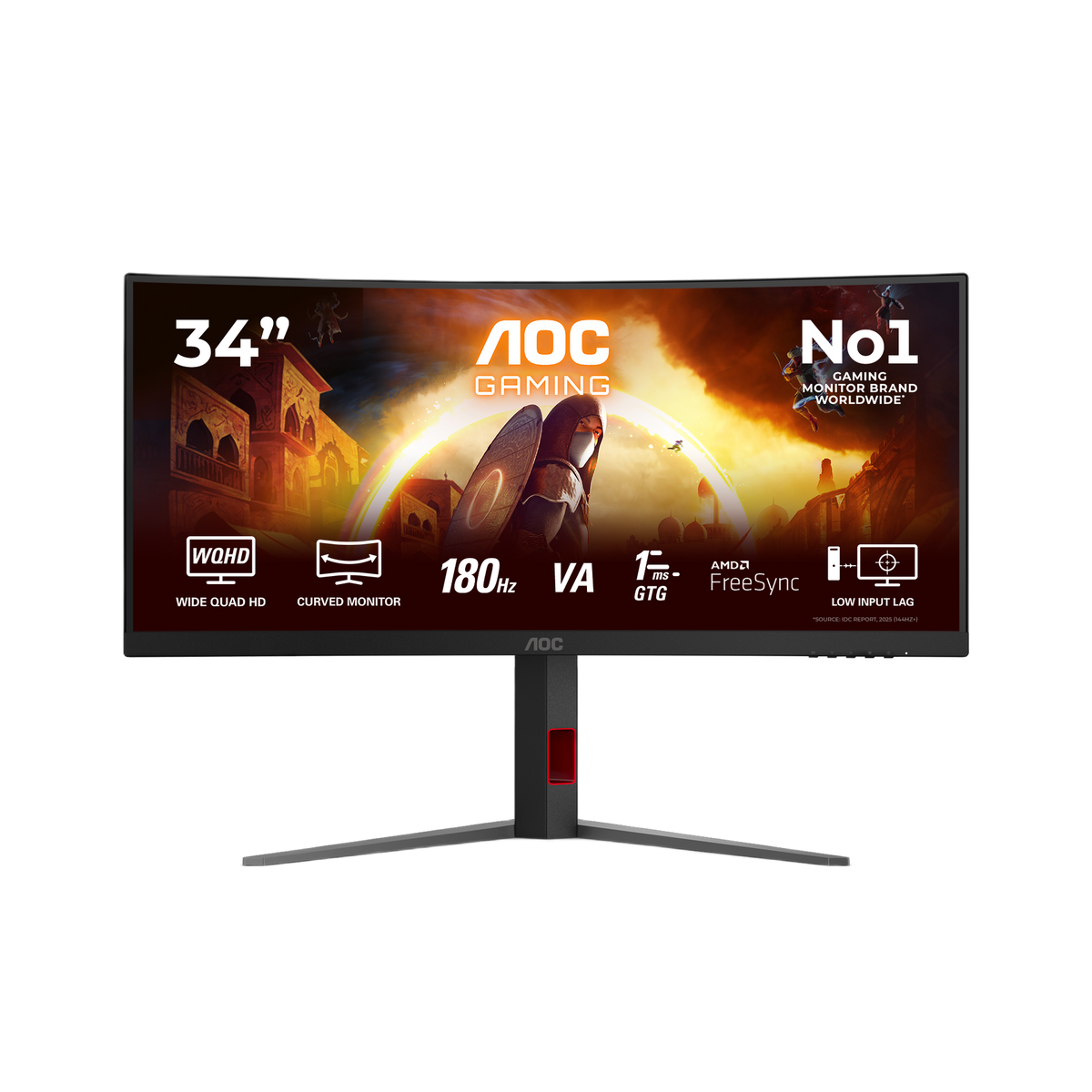 AOC 34" WQHD Gaming Monitor - Black | CU34G4P