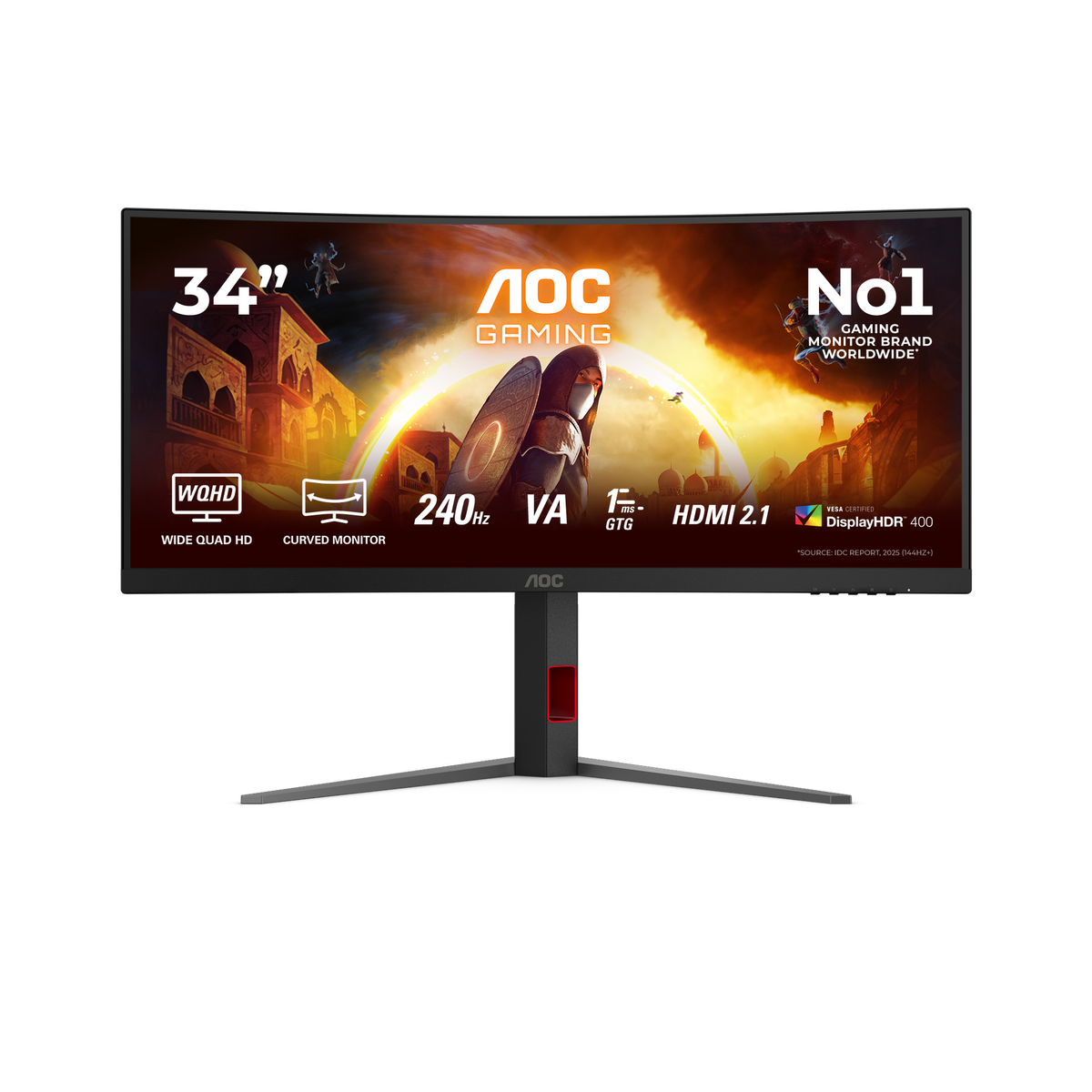 AOC 34" WQHD Gaming Monitor - Black | CU34G4Z