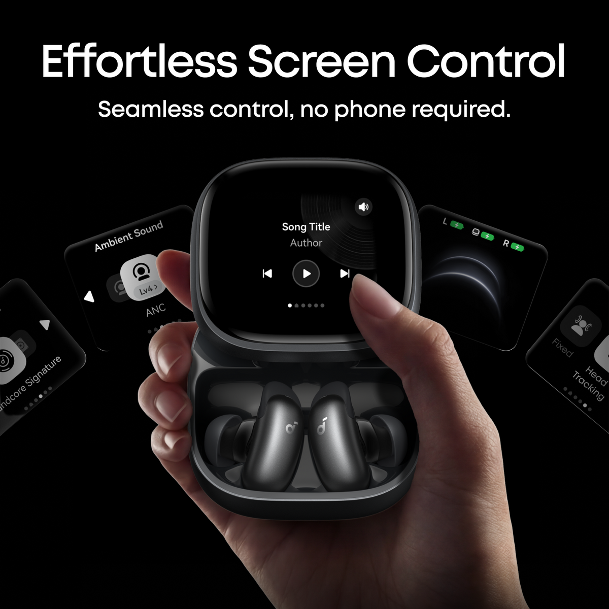 Soundcore Liberty 5 Pro Max In-Ear Wireless Bluetooth Earbuds - Midnight Black | D1204G11