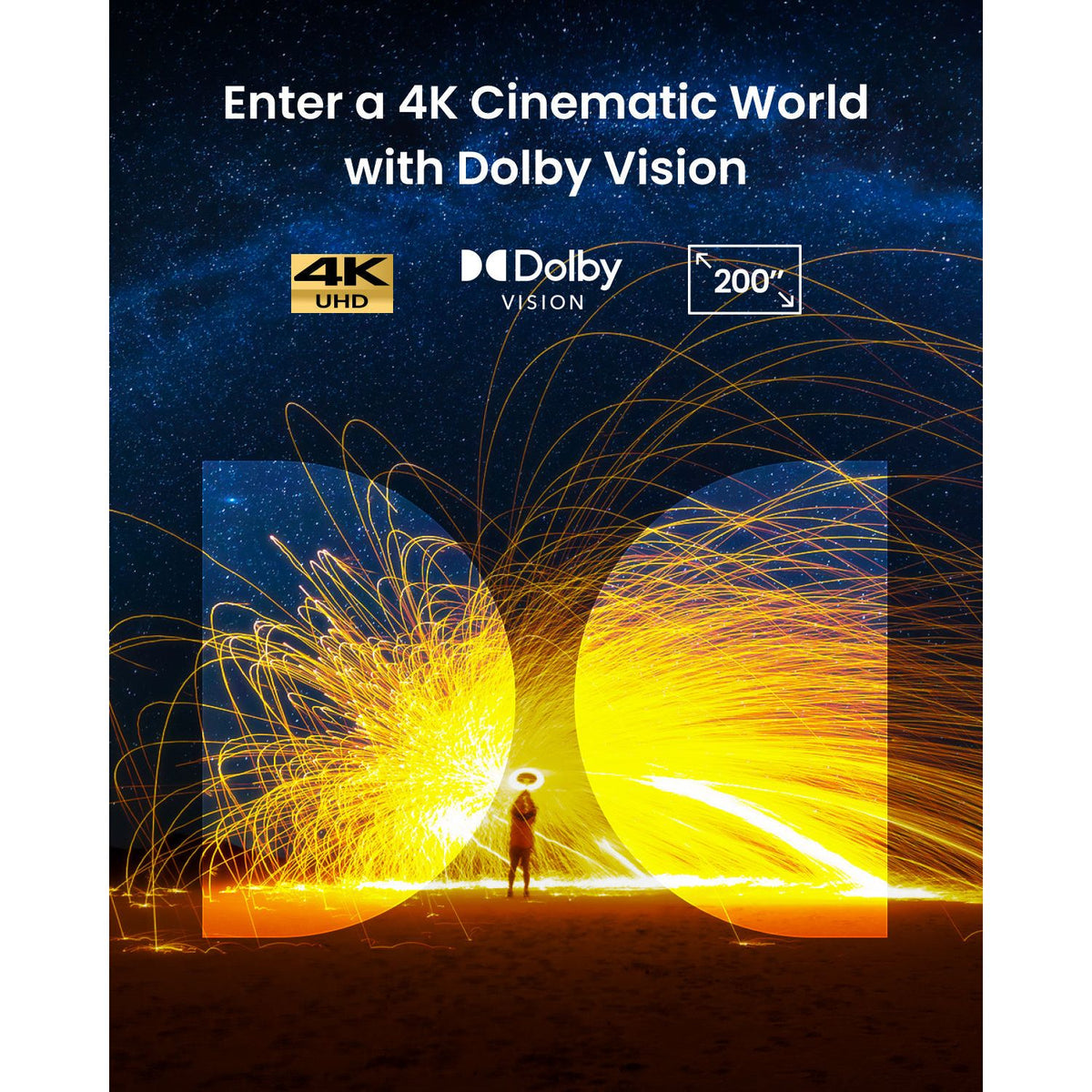 Nebula Cosmos 4K SE Dolby Vison Projector with Google TV - Grey | D2342211 from Nebula - DID Electrical