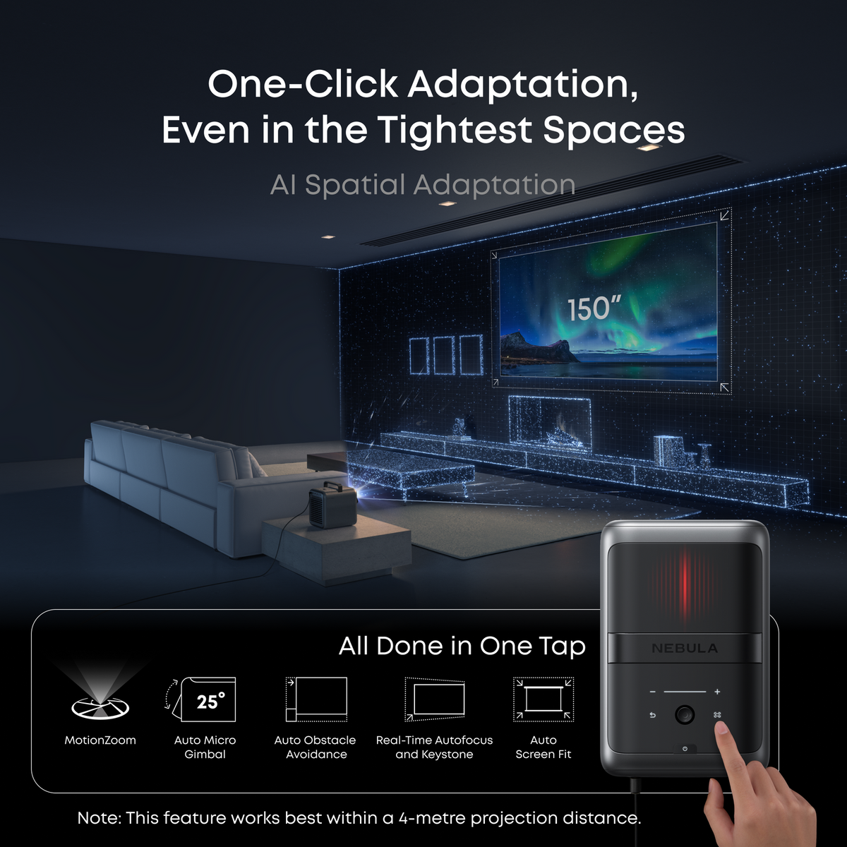 Anker Nebula X1 Triple Laser 4K Projector - Grey | D23512F1