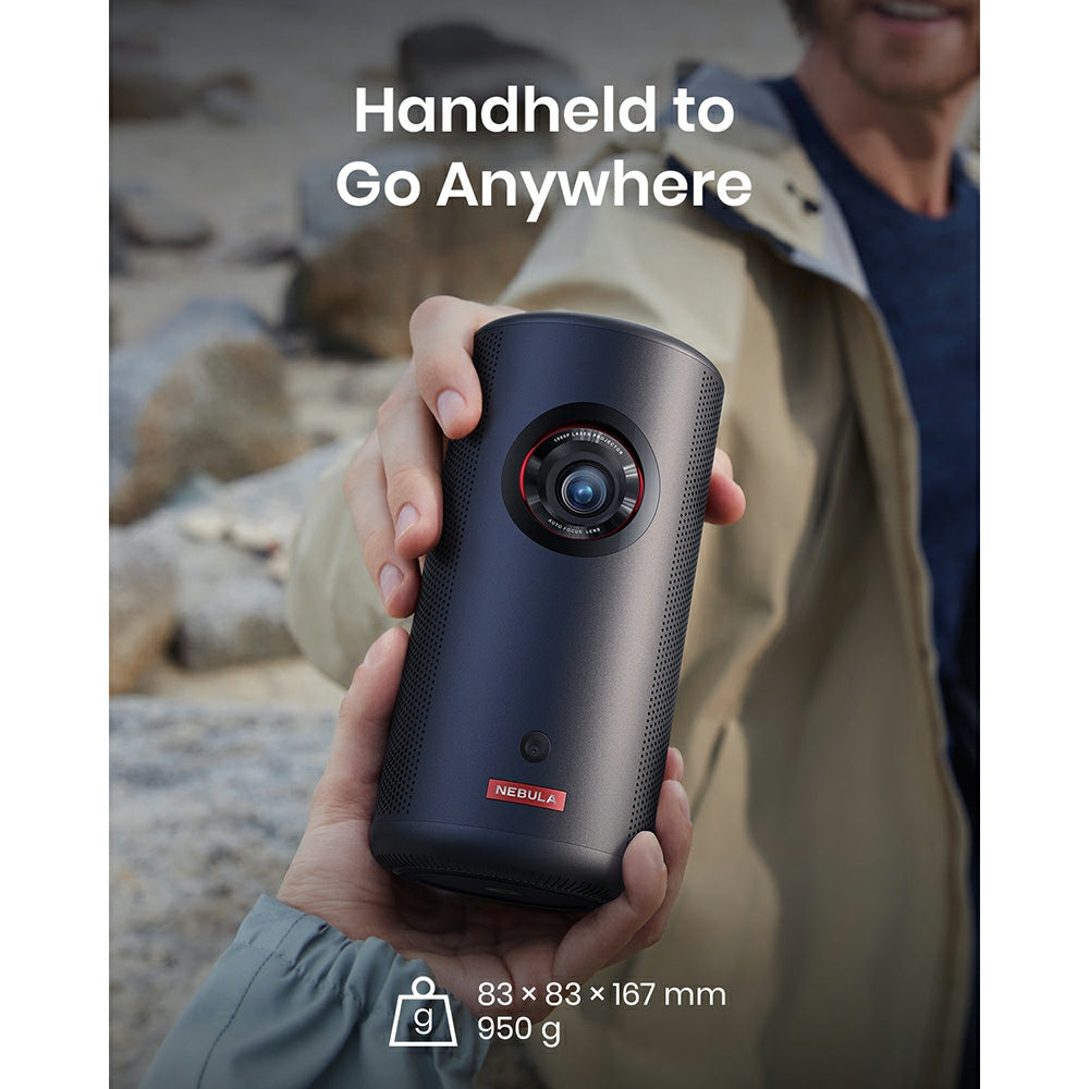 Nebula Capsule 3 Laser-Powered Mini Projector - Black | D2426212 from Nebula - DID Electrical