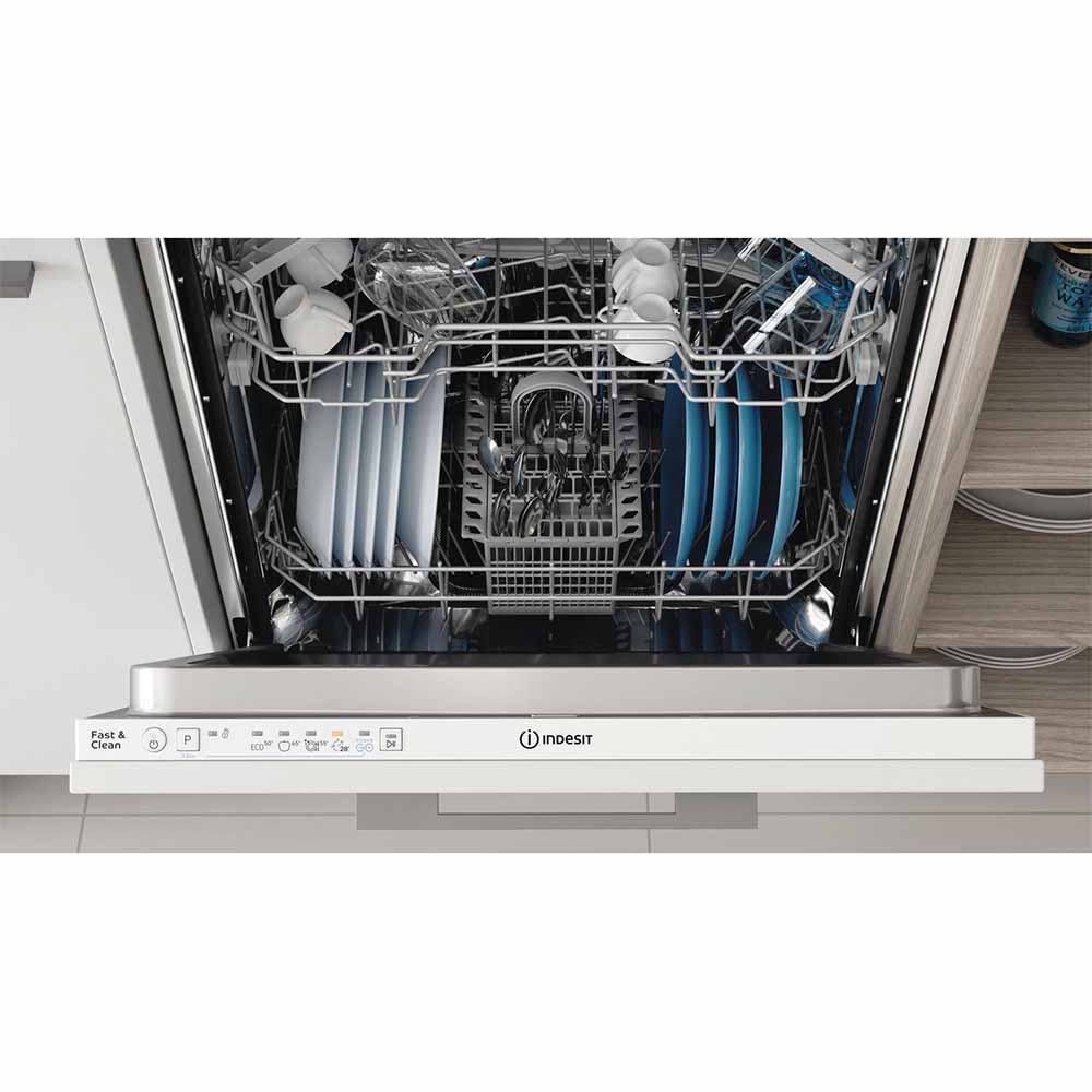 Indesit 60CM 14 Place Settings Fully Integrated Dishwasher - White | D2IHL326UK from Indesit - DID Electrical