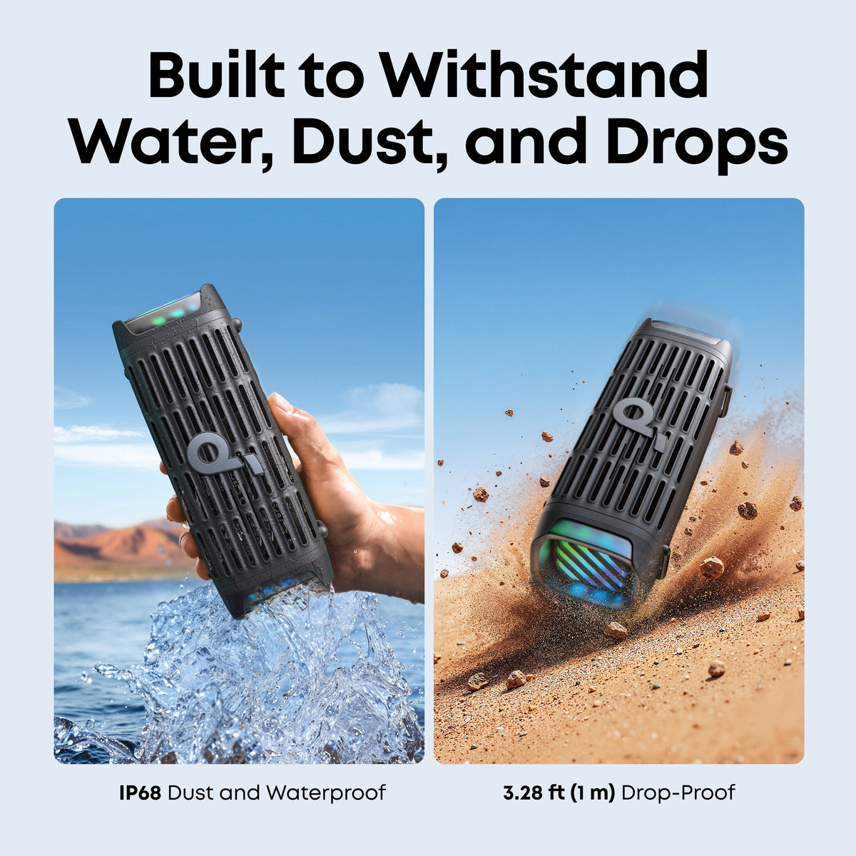 Soundcore Boom 3i Portable Rugged Outdoor Speaker - Adventurer Black | D5100A10