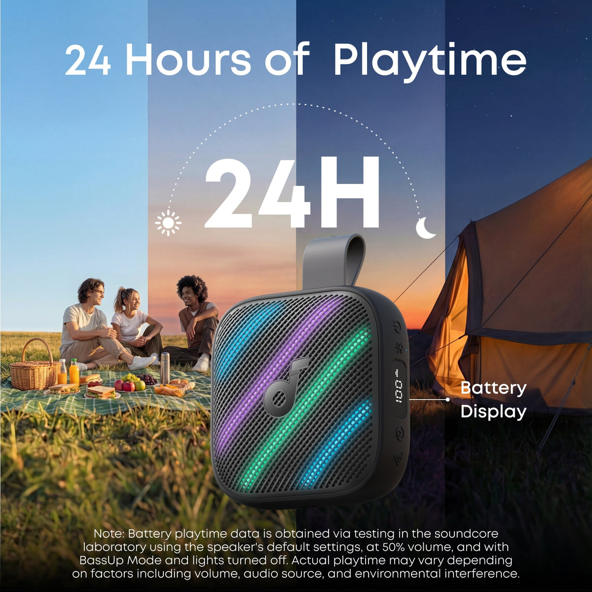 Soundcore Boom Go 3i Portable Bluetooth Speaker with Powerful Bass - Black | D5103010
