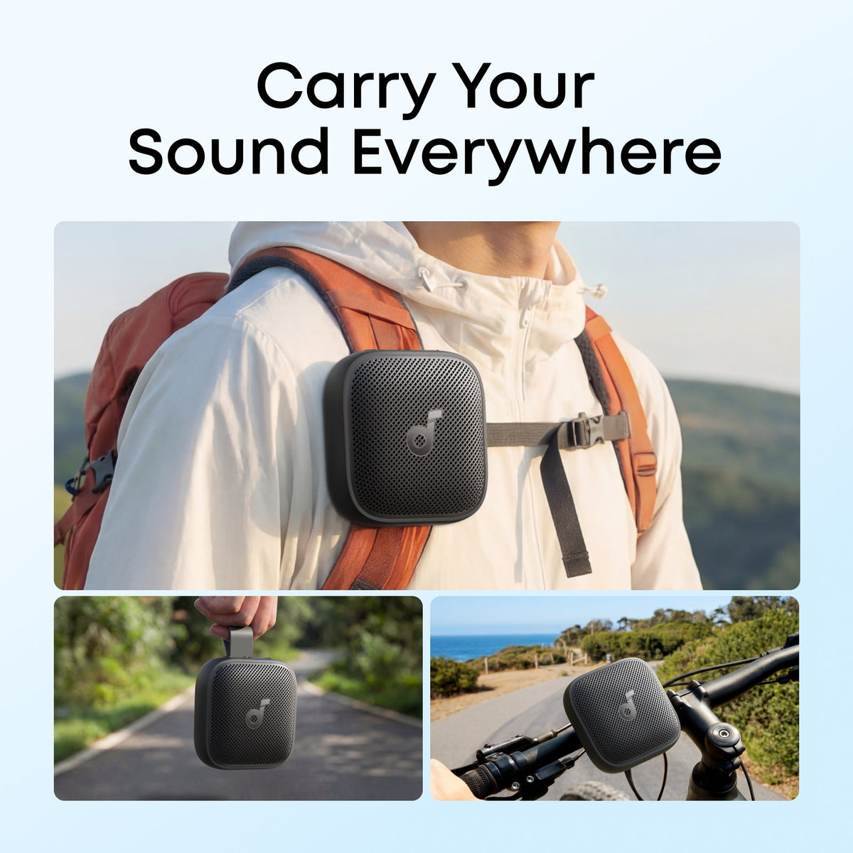 Soundcore Boom Go 3i Portable Bluetooth Speaker with Powerful Bass - Black | D5103010