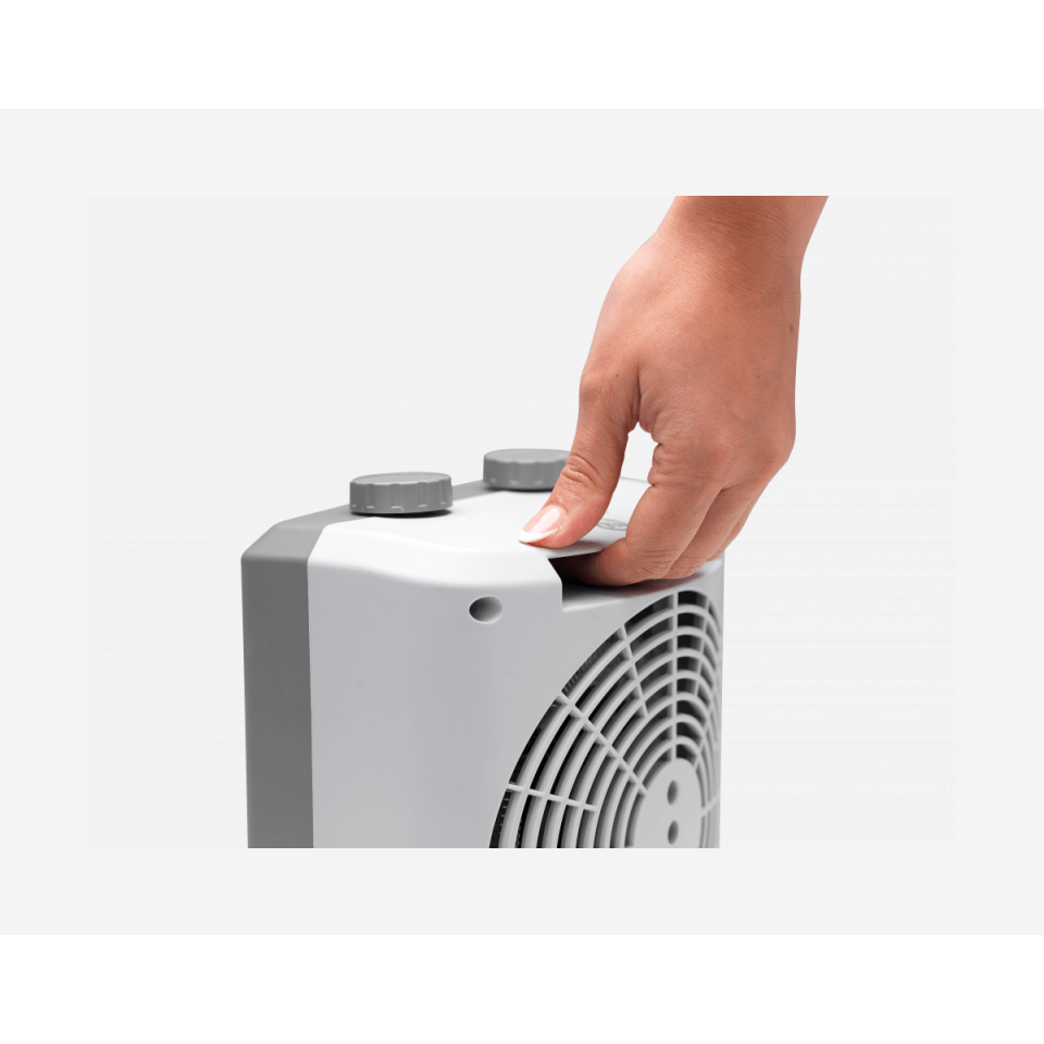 Dimplex 2kW Upright Fan Heater - Dark Grey &amp; Light Grey | DEUF2N from Dimplex - DID Electrical