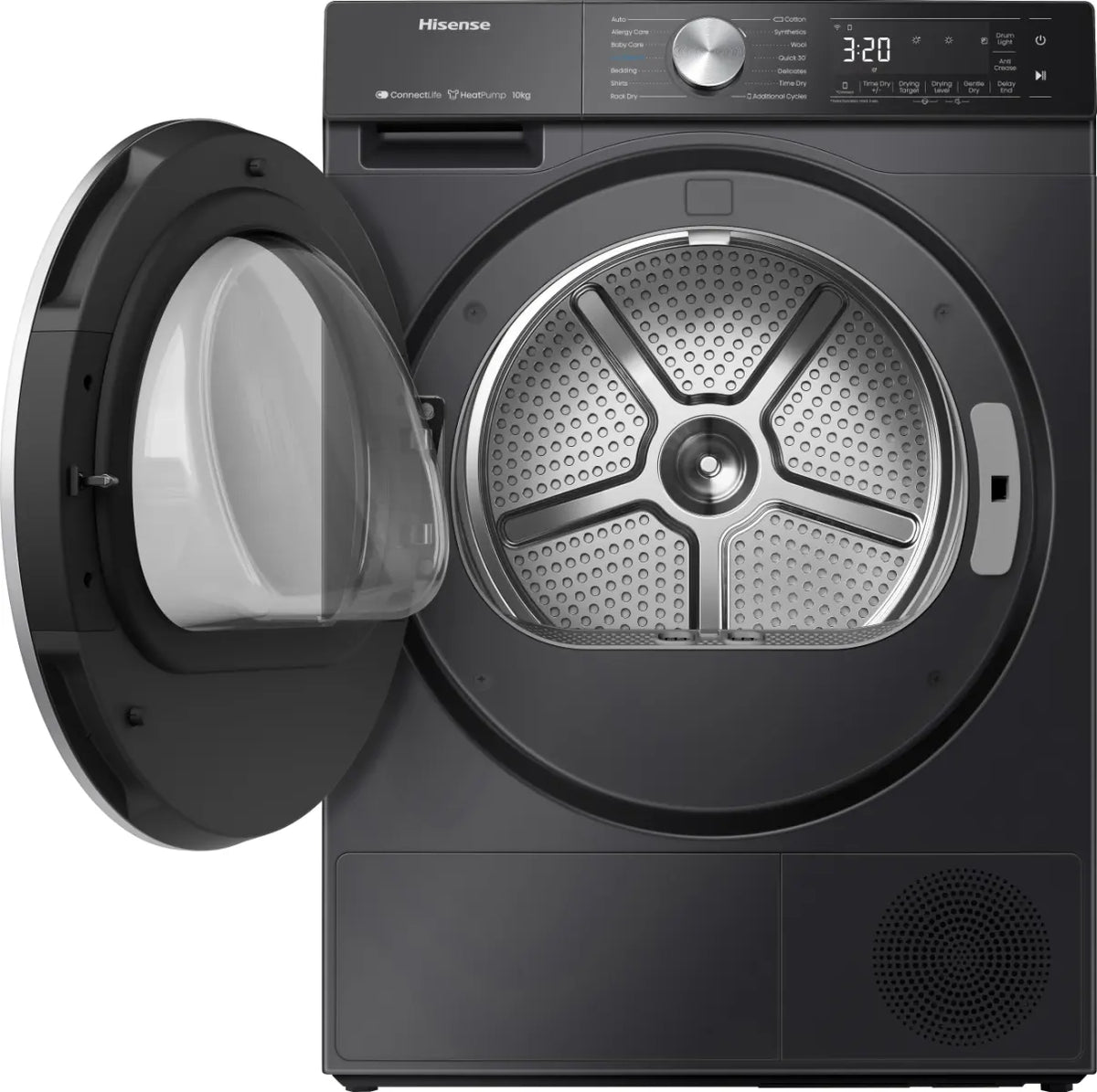 Hisense 5S Series 10KG Freestanding Condenser with Heat Pump Tumble Dryer - Black | DH5S102BB