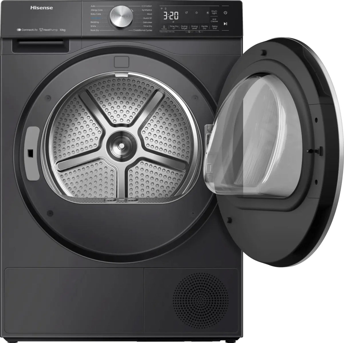 Hisense 5S Series 10KG Freestanding Condenser with Heat Pump Tumble Dryer - Black | DH5S102BB