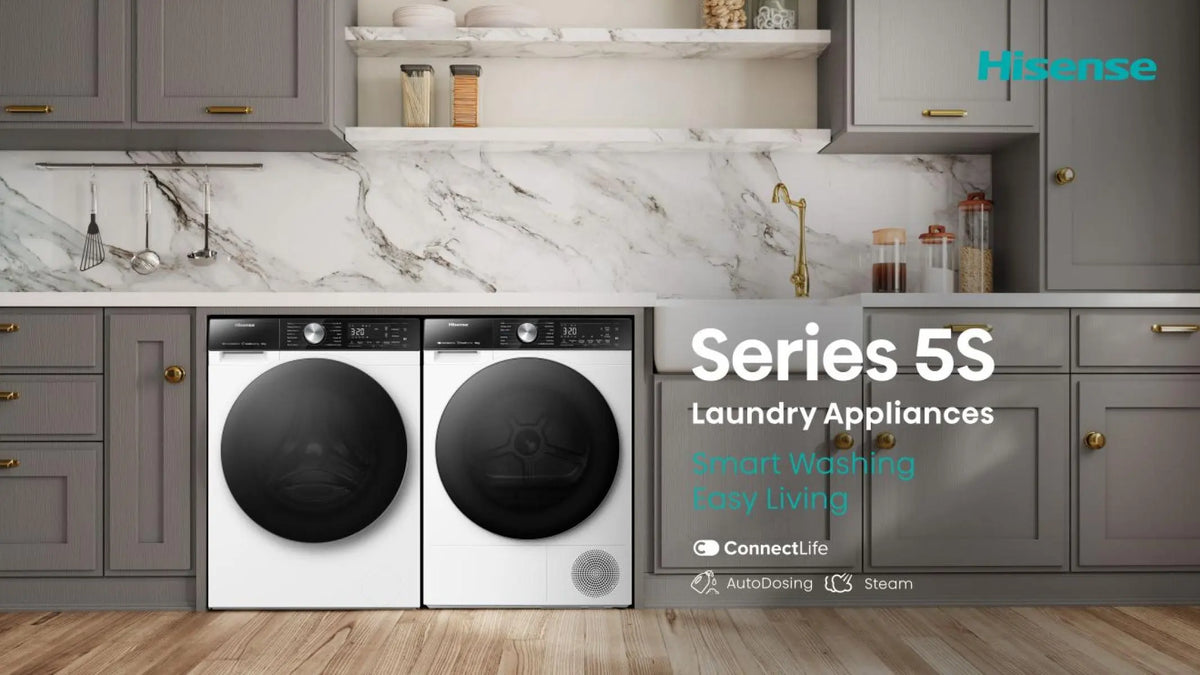Hisense 5S Series 10KG Freestanding Condenser with Heat Pump Tumble Dryer - Black | DH5S102BB