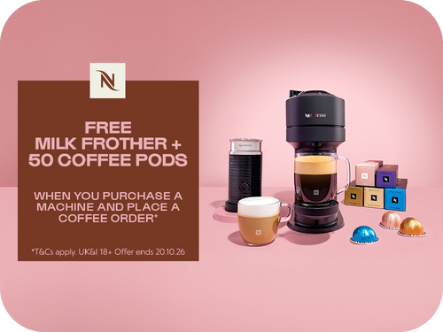 Claim 50 Free Pods & a Milk Frother