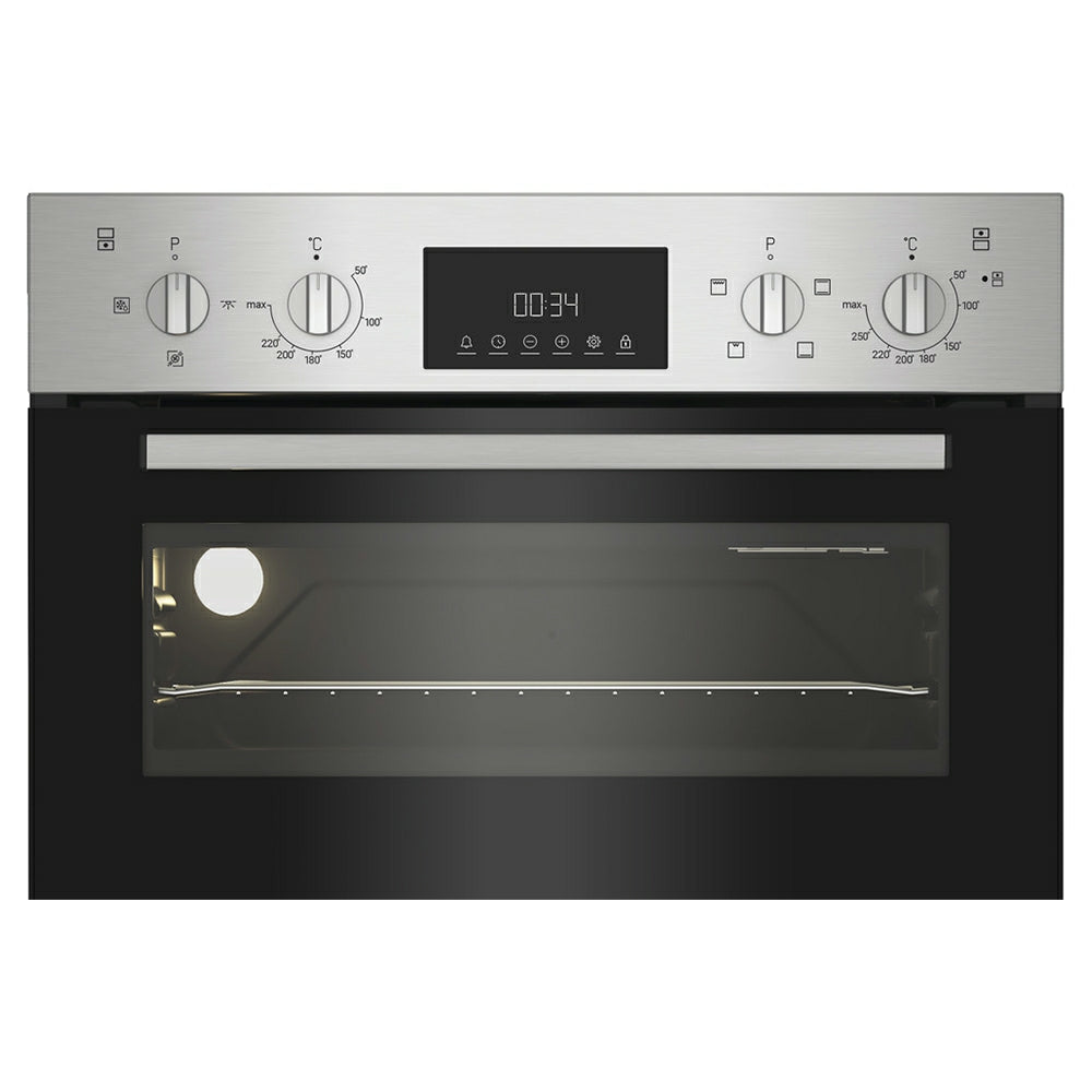 Indesit 105L Built-In Electric Double Oven - Inox | DII10DIX from Indesit - DID Electrical