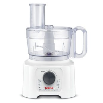 Tefal 800W DoubleForce Compact Multifunction Food Processor - White & Dark Grey | DO542140 from Tefal - DID Electrical