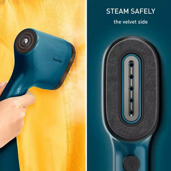 Tefal Pure POP 1300W Hand Held Garment Steamer - Blue | DT2020G0 from Tefal - DID Electrical