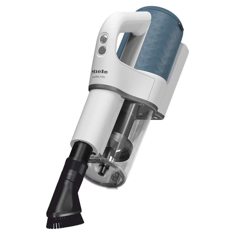 Miele Duoflex HX1 Cordless Stick Vacuum Cleaner - White &amp; Nordic Blue | DUOFLEXHX1 from Miele - DID Electrical