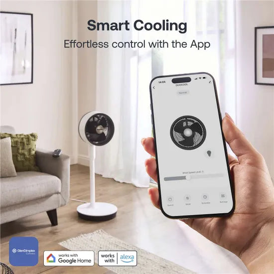 Dimplex DuoCool Smart WiFi 2-in-1 & Desk Fan - White | DXACF001