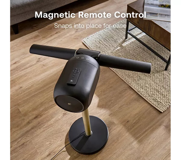 Dimplex 2-in-1 Cordless Bladeless Pedestal & Desk Fan - Black | DXACF002
