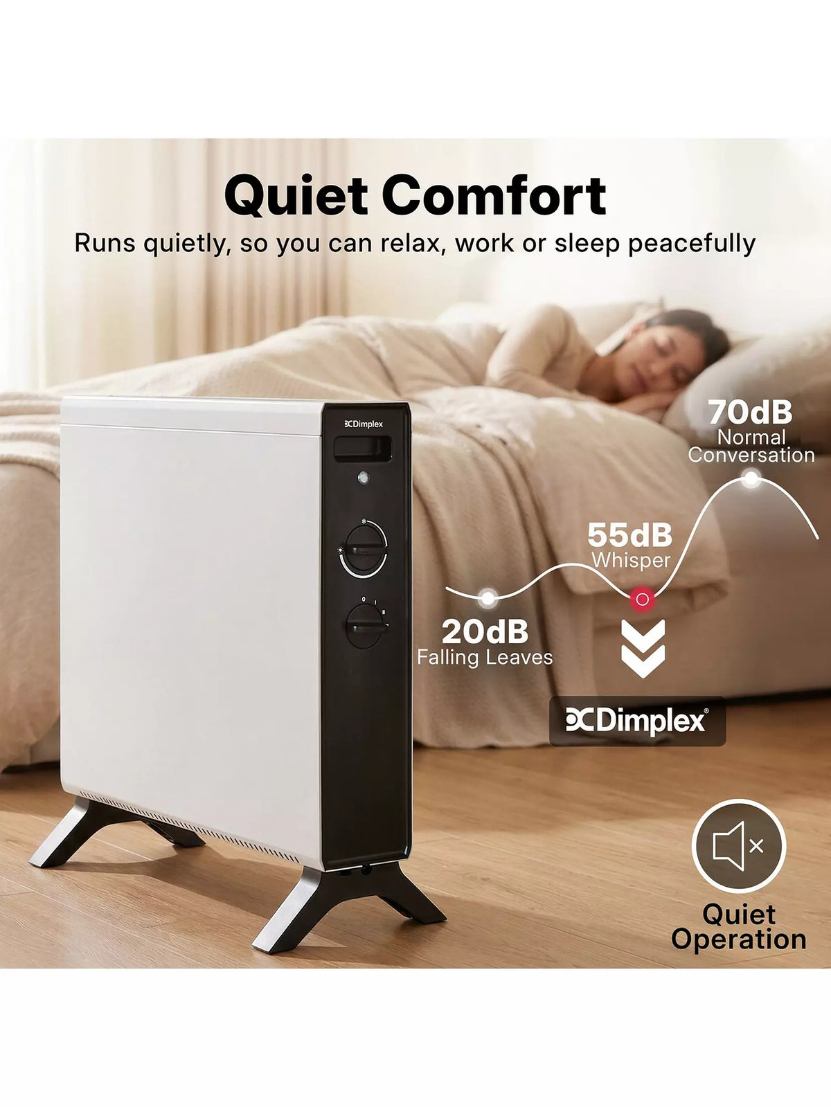 Dimplex HeatLite 2kW Freestanding Convector Heater | DXCV2001