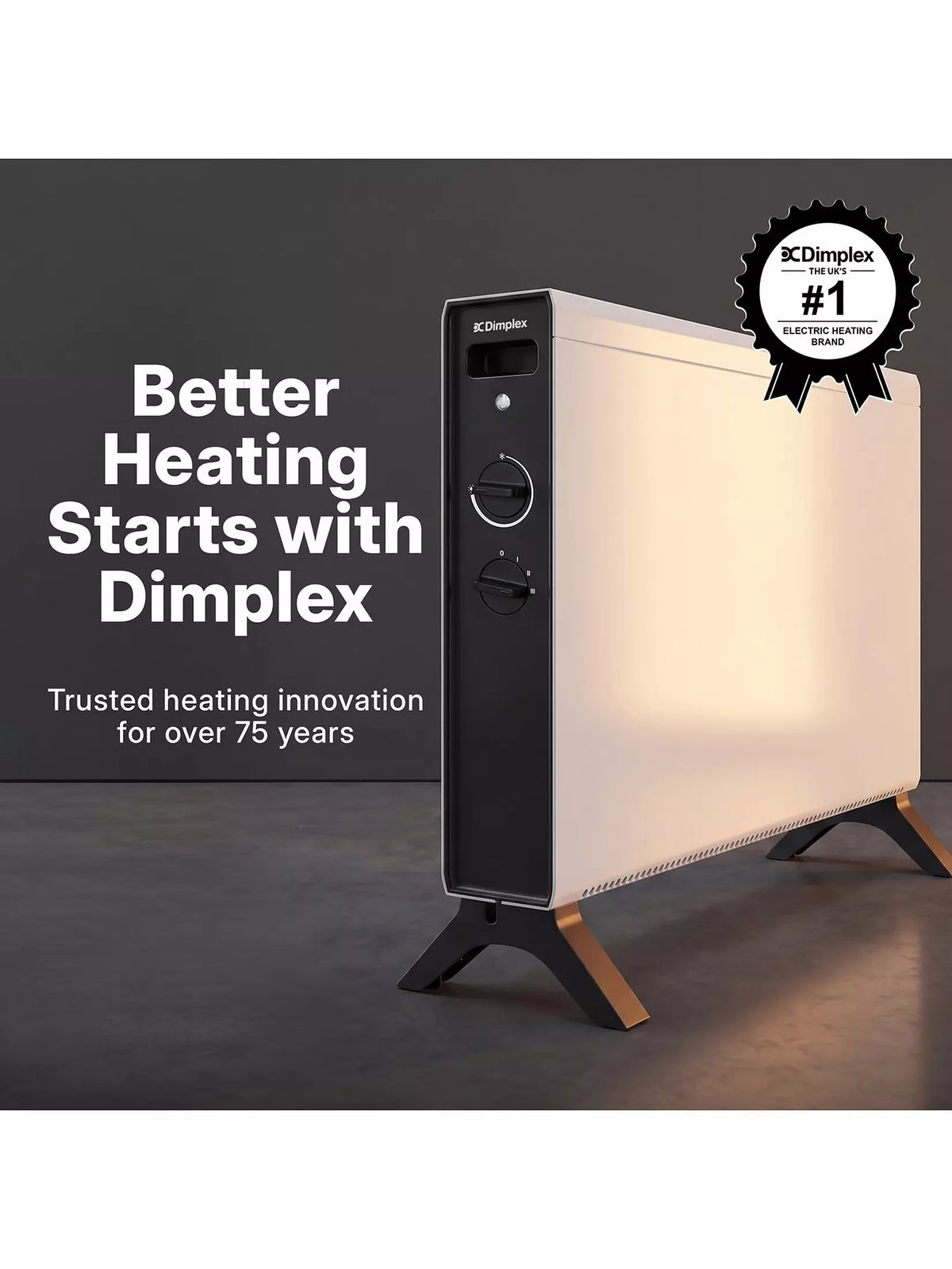 Dimplex HeatLite 2kW Freestanding Convector Heater | DXCV2001