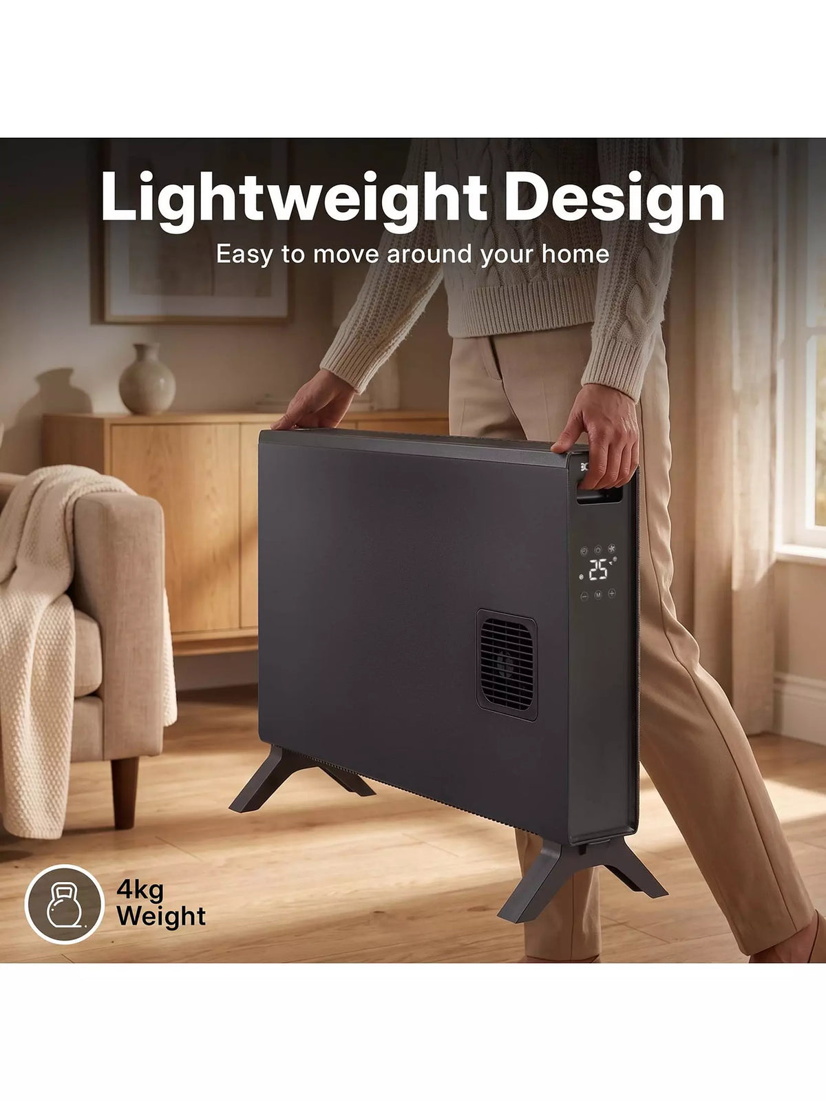 Dimplex 2kW Freestanding Smart Convector Heater - Black | DXCV2003