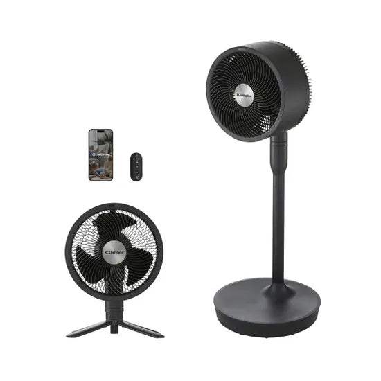Dimplex DuoCool Smart WiFi 2-in-1 Cordless & Desk Fan - Grey | DXRCF001