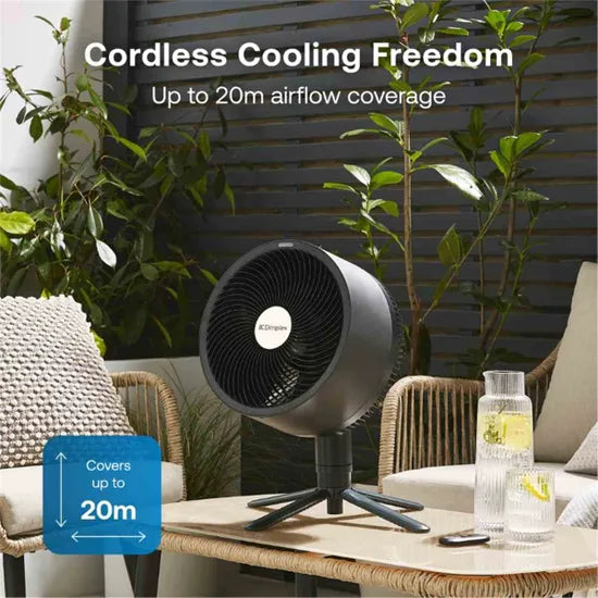 Dimplex DuoCool Smart WiFi 2-in-1 Cordless & Desk Fan - Grey | DXRCF001