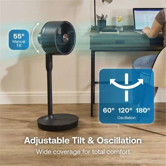 Dimplex DuoCool Smart WiFi 2-in-1 Cordless & Desk Fan - Grey | DXRCF001