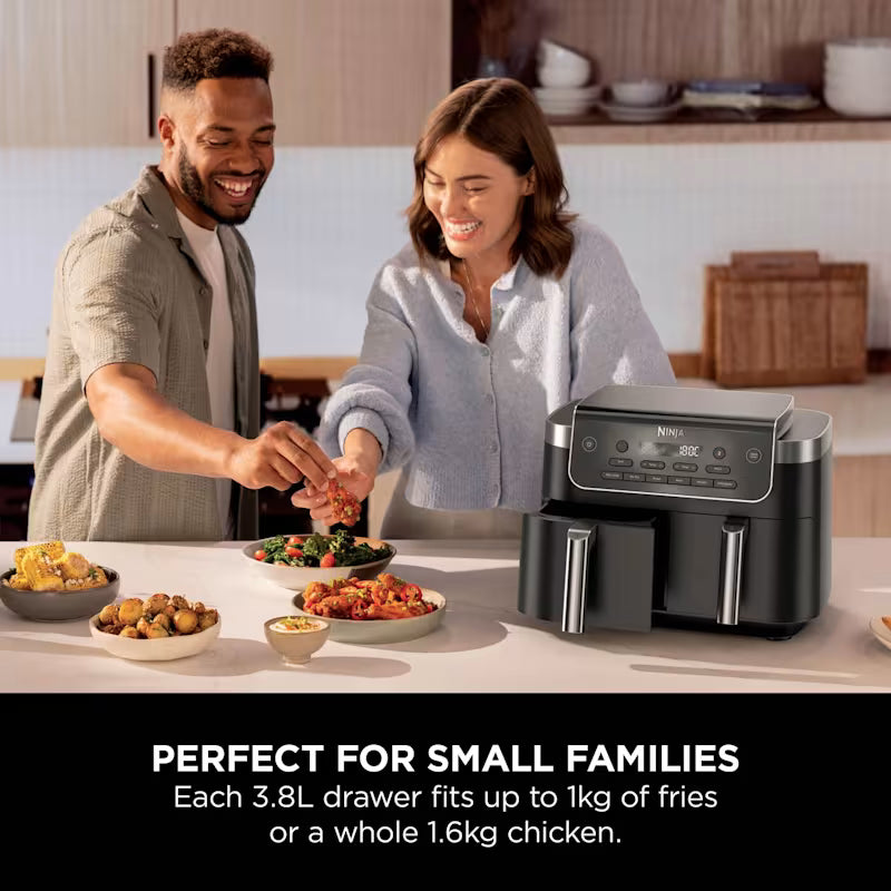 Ninja 7.6L DualZone 2-Drawer Air Fryer | DZ801UK